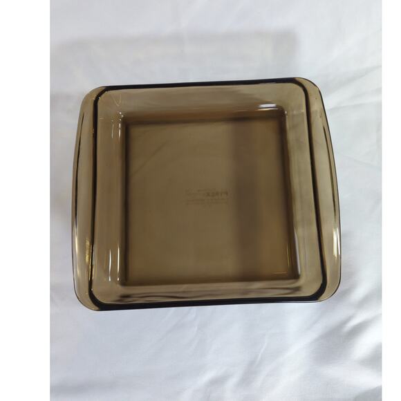 Vintage Amber Pyrex Square Casserole 222 21x21x5 cm, Corning UK - Picture 1 of 6